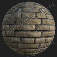 PBR texture wall bricks